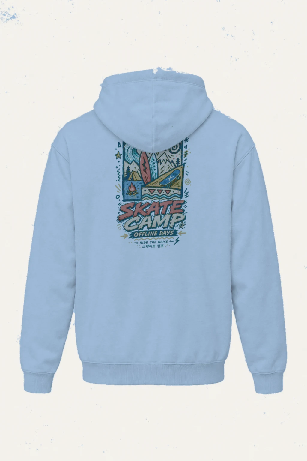 "Offline Days Skate Camp" Heavy Blend Unisex Pullover Hoodie | Gildan 18500