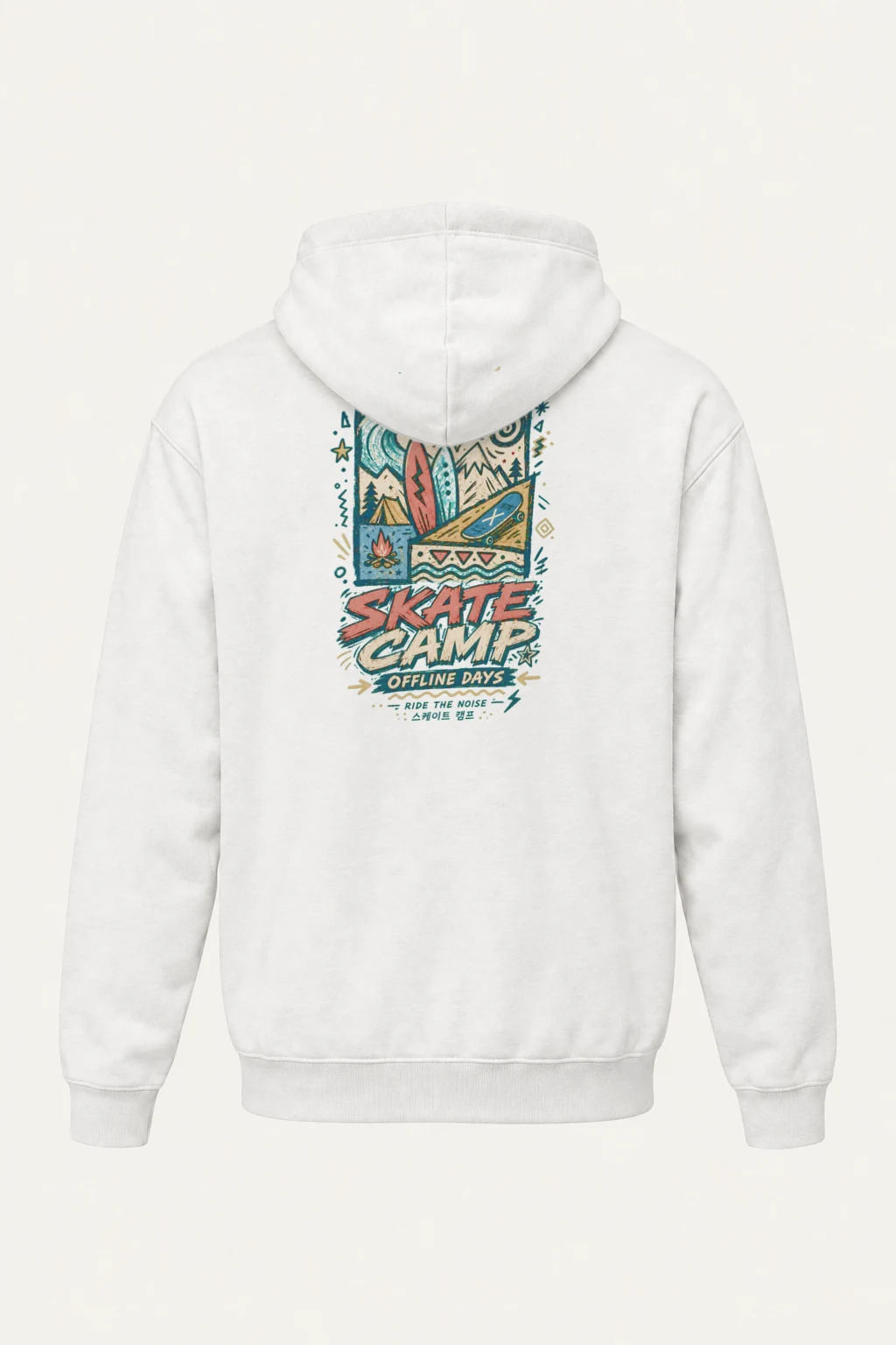 "Offline Days Skate Camp" Heavy Blend Unisex Pullover Hoodie | Gildan 18500