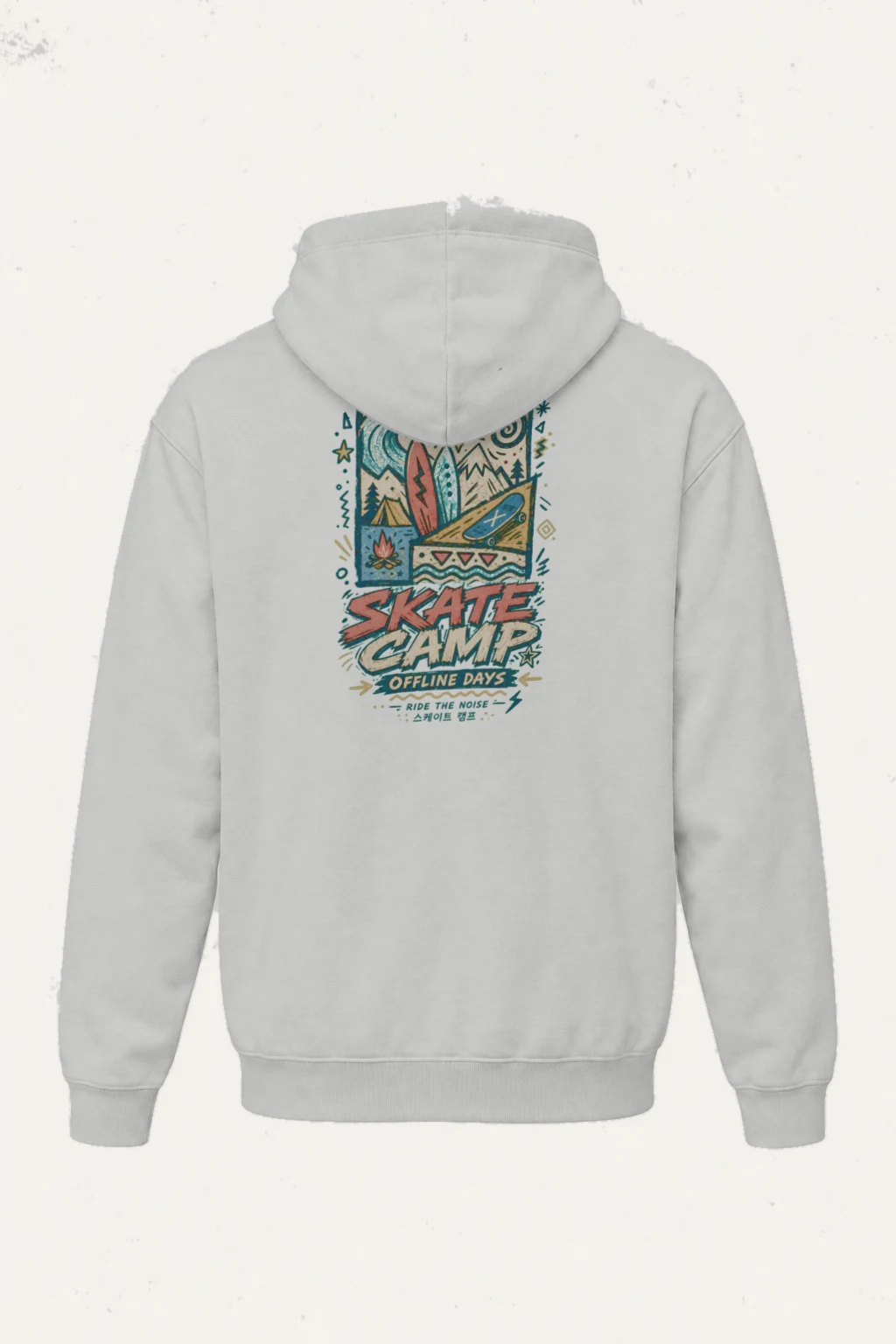 "Offline Days Skate Camp" Heavy Blend Unisex Pullover Hoodie | Gildan 18500