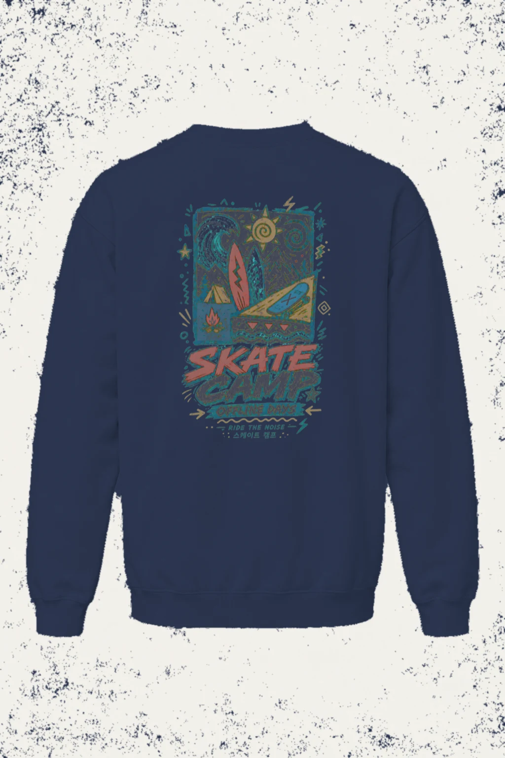 "Offline Days" Unisex Sponge Fleece Crewneck Sweatshirt | Bella + Canvas 3901