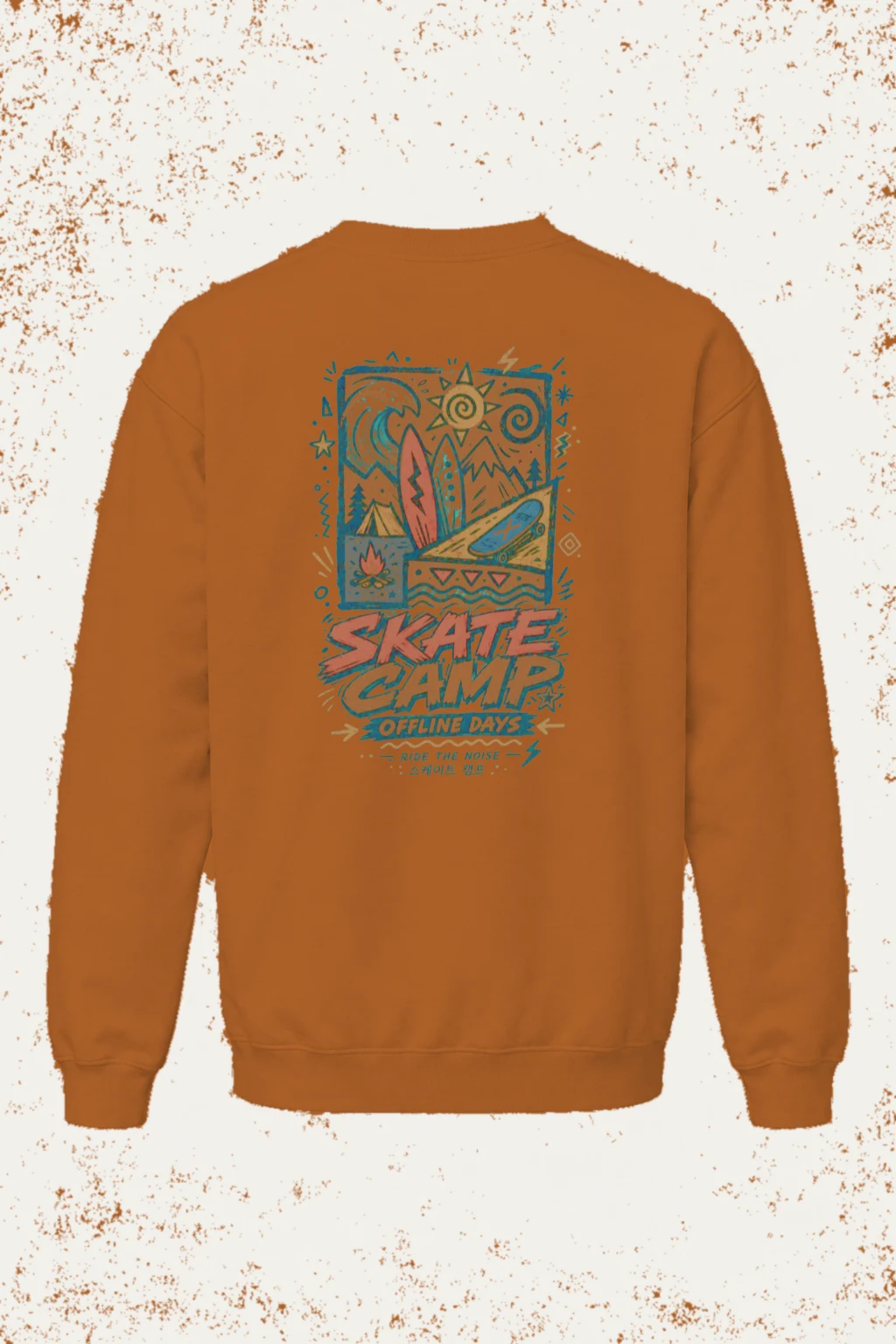 "Offline Days" Unisex Sponge Fleece Crewneck Sweatshirt | Bella + Canvas 3901