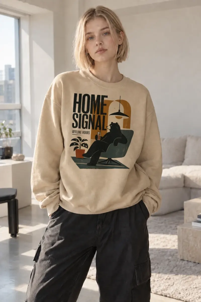 "Offline Hours" Heavy Blend Unisex Crewneck Sweatshirt | Gildan 18000