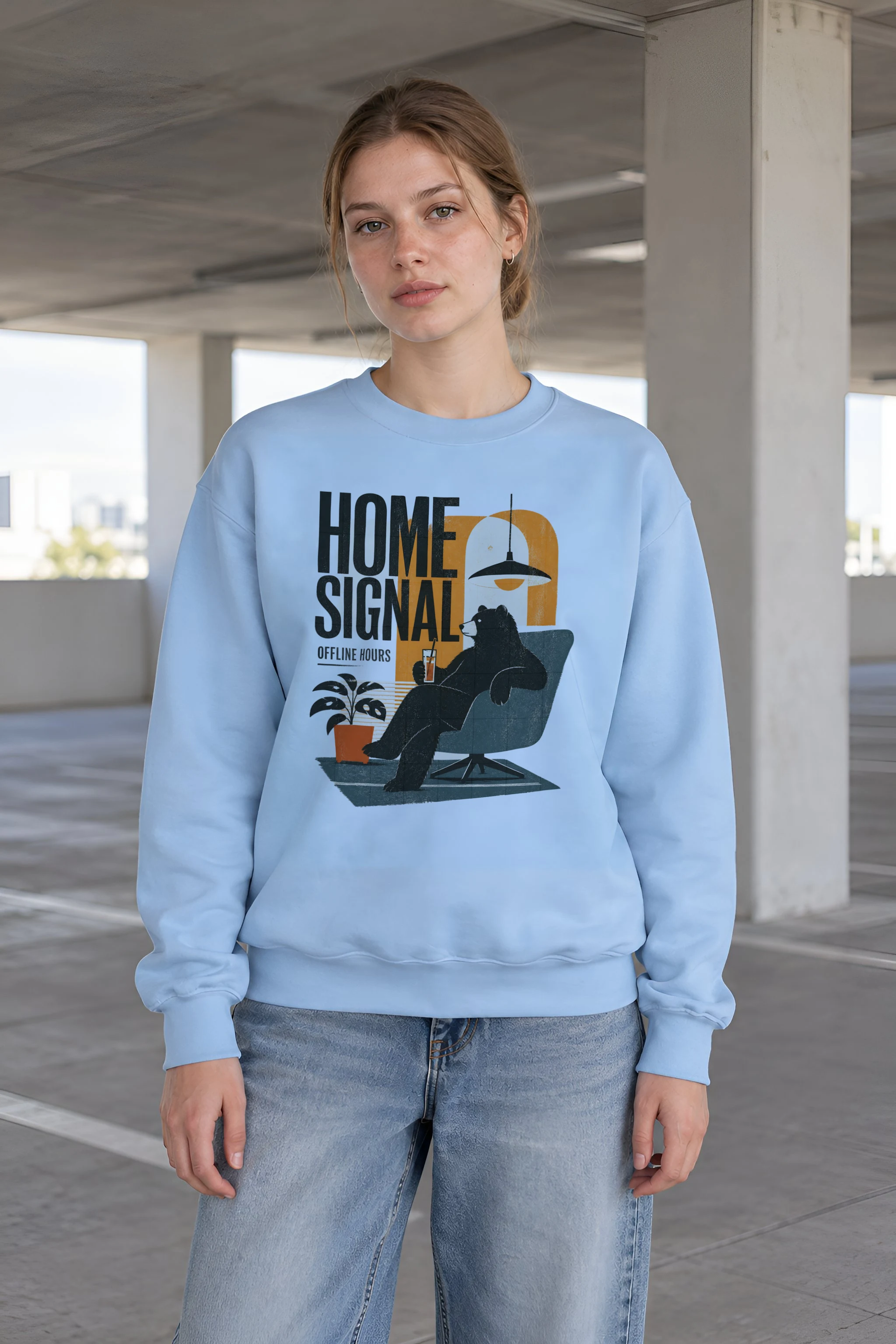 "Offline Hours" 1 Crewneck Sweatshirt