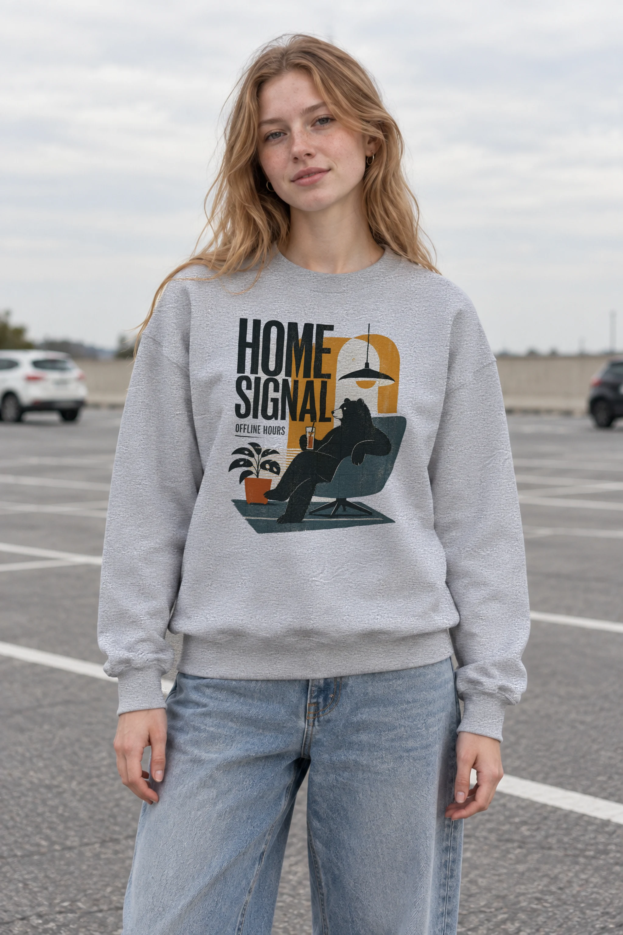 "Offline Hours" 1 Crewneck Sweatshirt