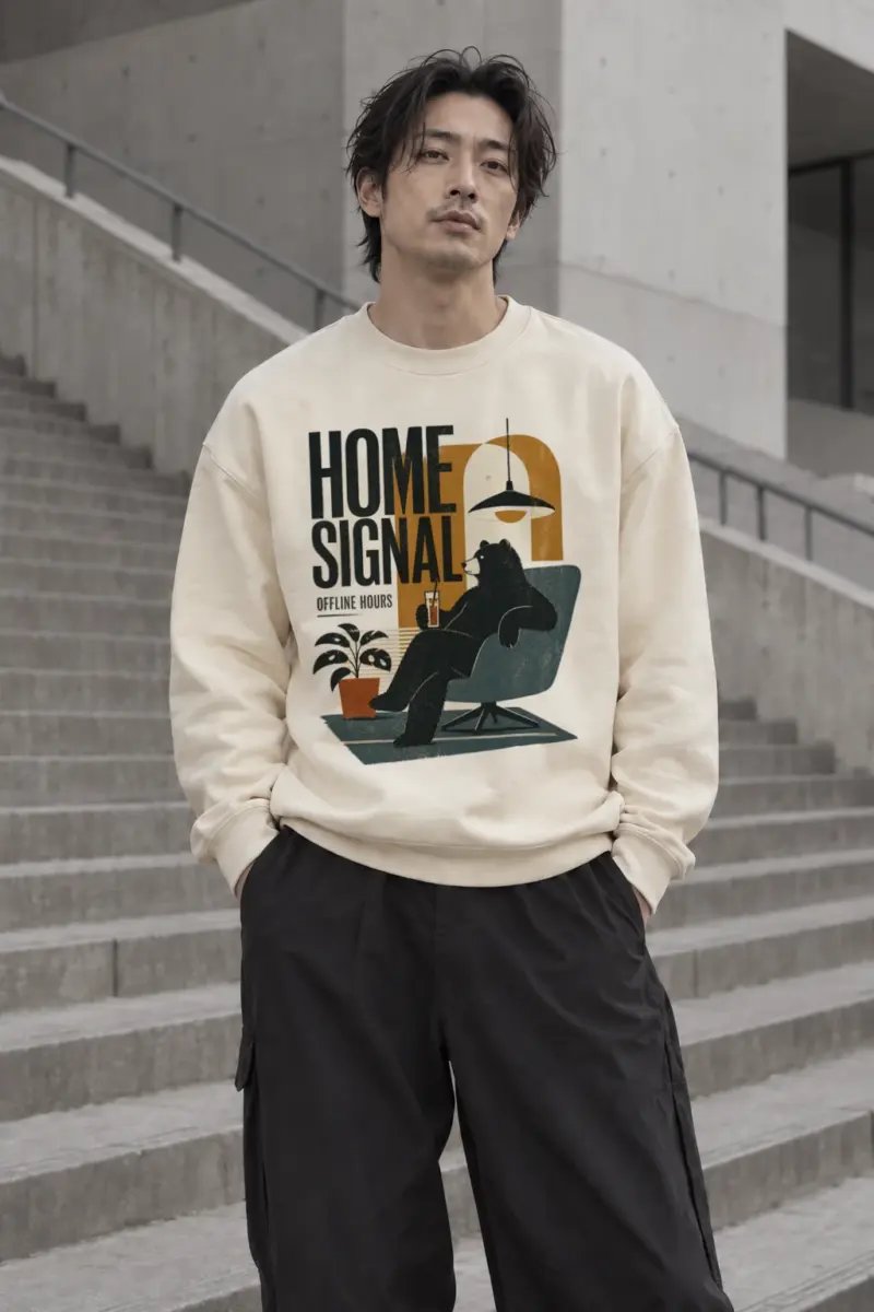 "Offline Hours" Unisex Sponge Fleece Crewneck Sweatshirt | Bella + Canvas 3901