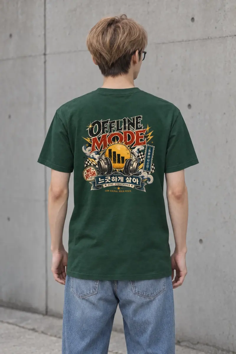 "Offline Mode" Heavyweight Unisex Crewneck T-shirt