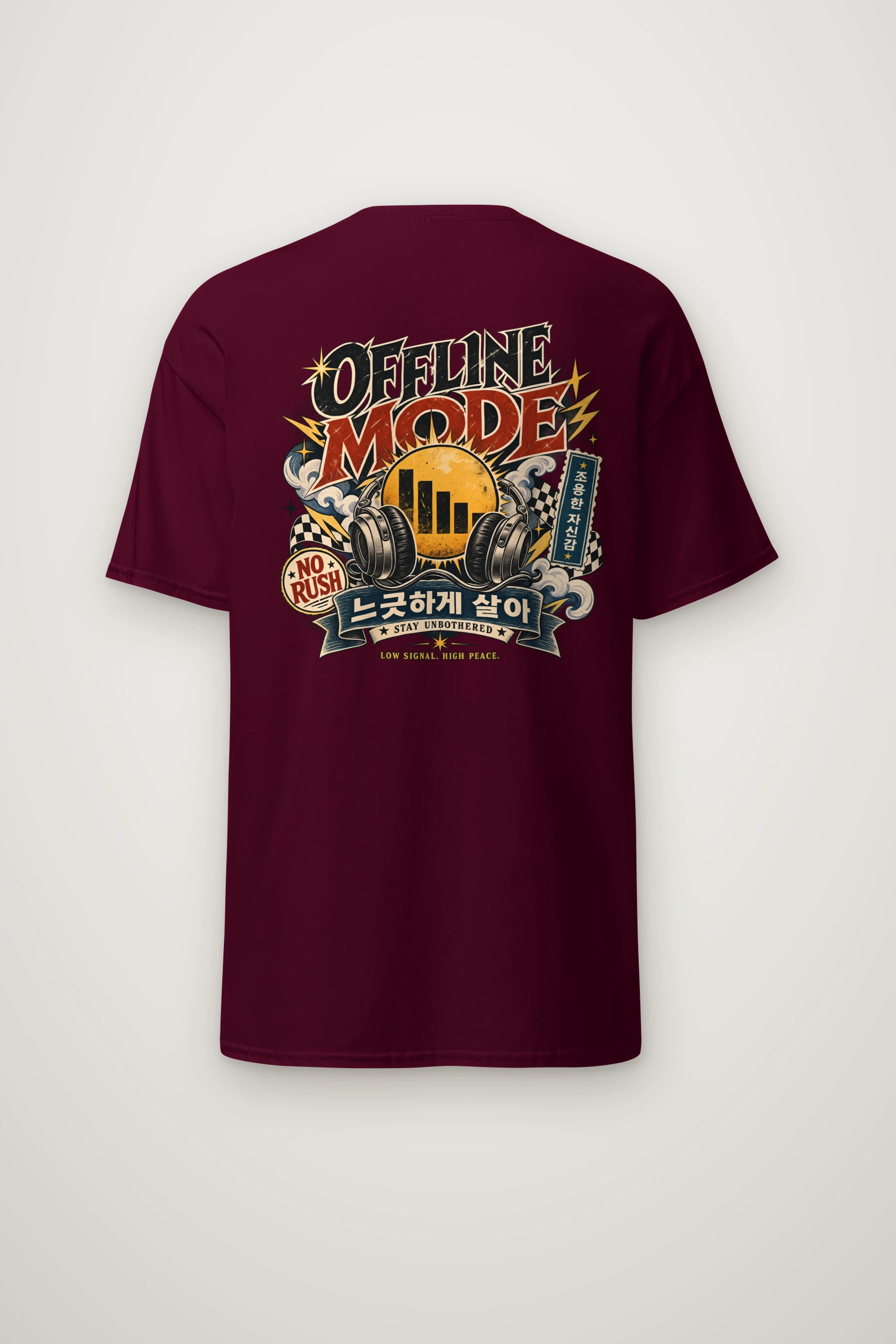 "Offline Mode" Heavyweight Unisex Crewneck T-shirt