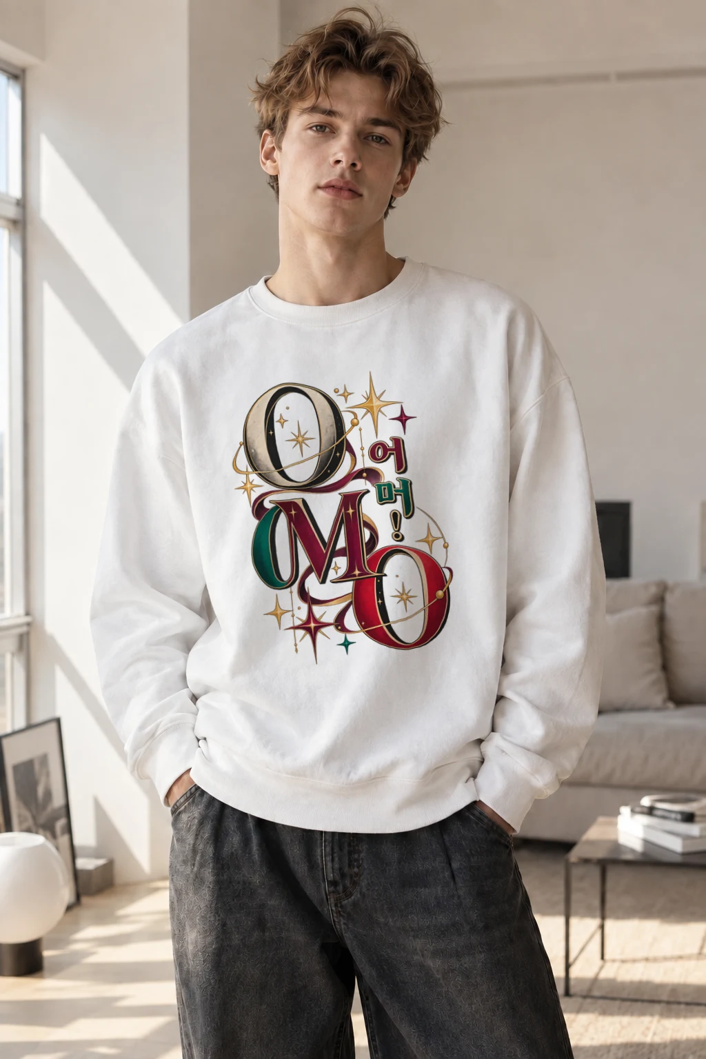 "Oh My God Celestial" Heavy Blend Unisex Crewneck Sweatshirt | Gildan 18000