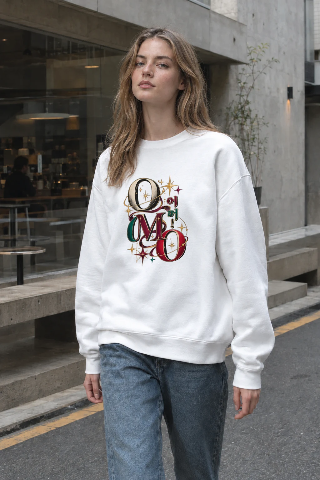 "Oh My God Celestial" Heavy Blend Unisex Crewneck Sweatshirt | Gildan 18000