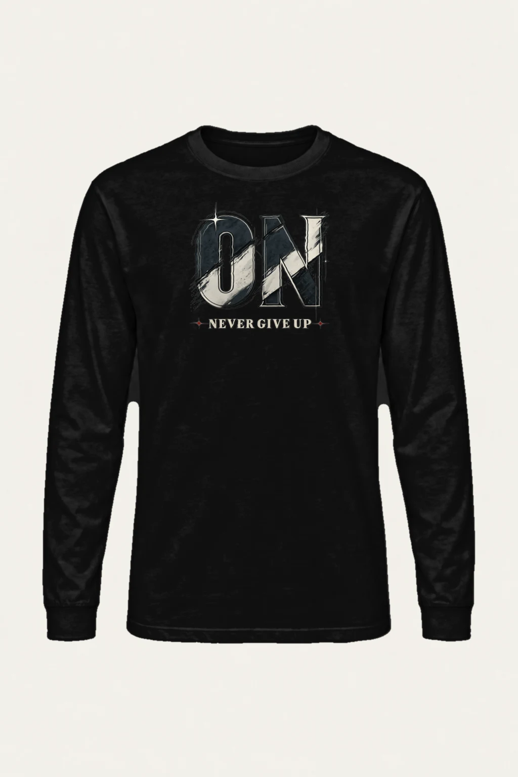 "OK Never Give Up" Unisex Longsleeve T-shirt | Gildan 2400