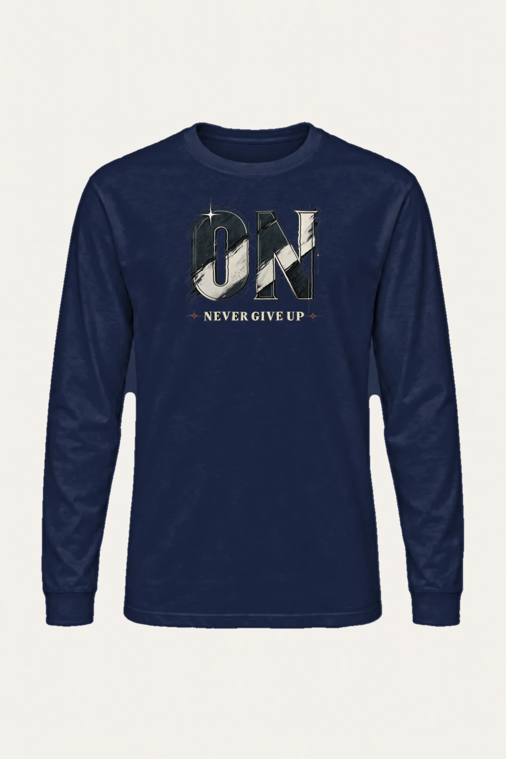 "OK Never Give Up" Unisex Longsleeve T-shirt | Gildan 2400