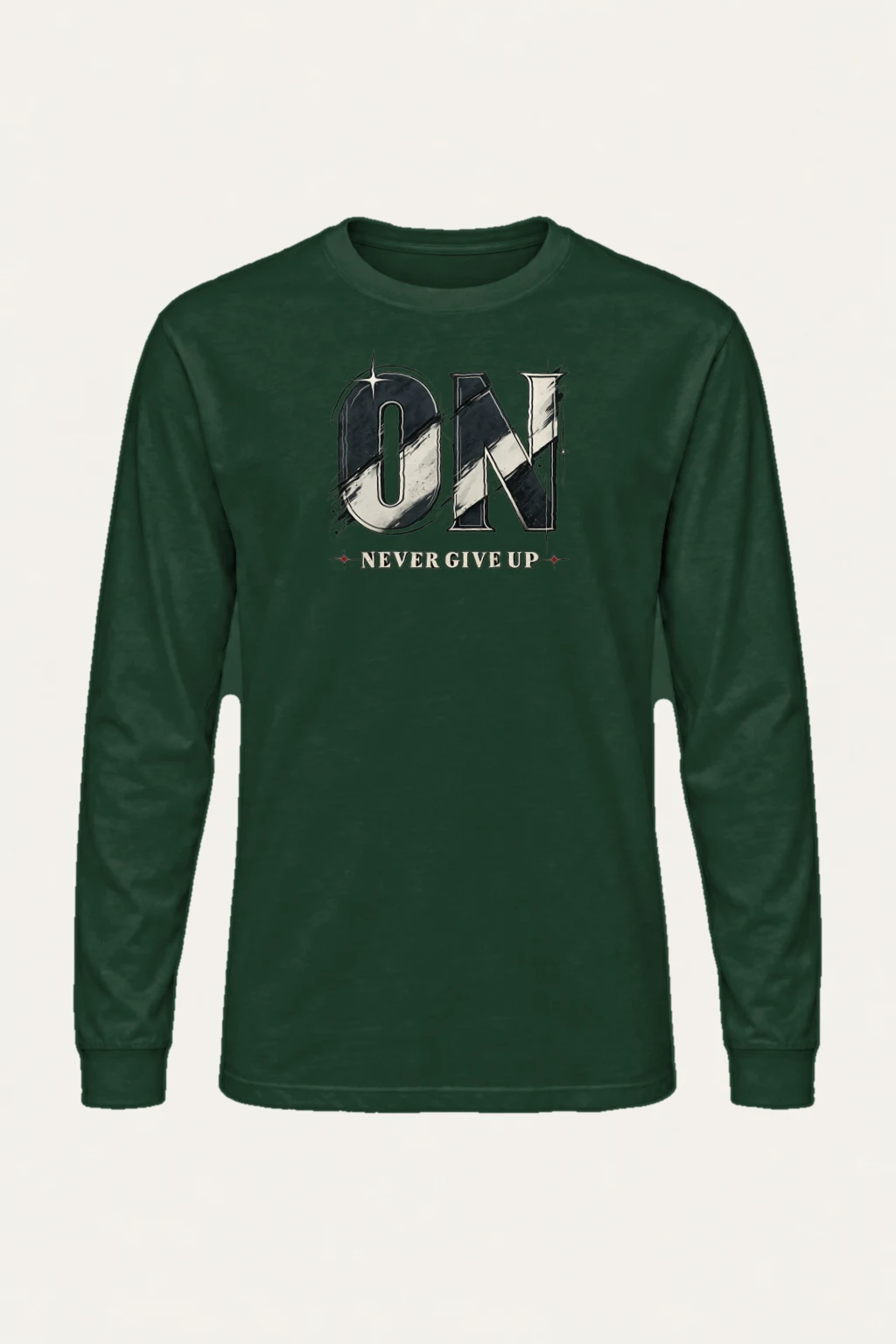 "OK Never Give Up" Unisex Longsleeve T-shirt | Gildan 2400