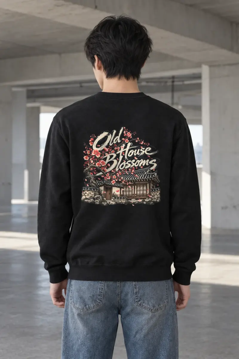 "Old House Blossoms" Heavy Blend Unisex Crewneck Sweatshirt