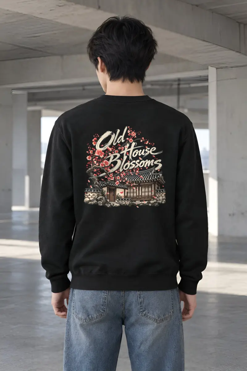 "Old House Blossoms" Heavy Blend Unisex Crewneck Sweatshirt