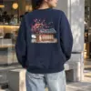 "Old House Blossoms" Heavy Blend Unisex Crewneck Sweatshirt | Gildan 18000