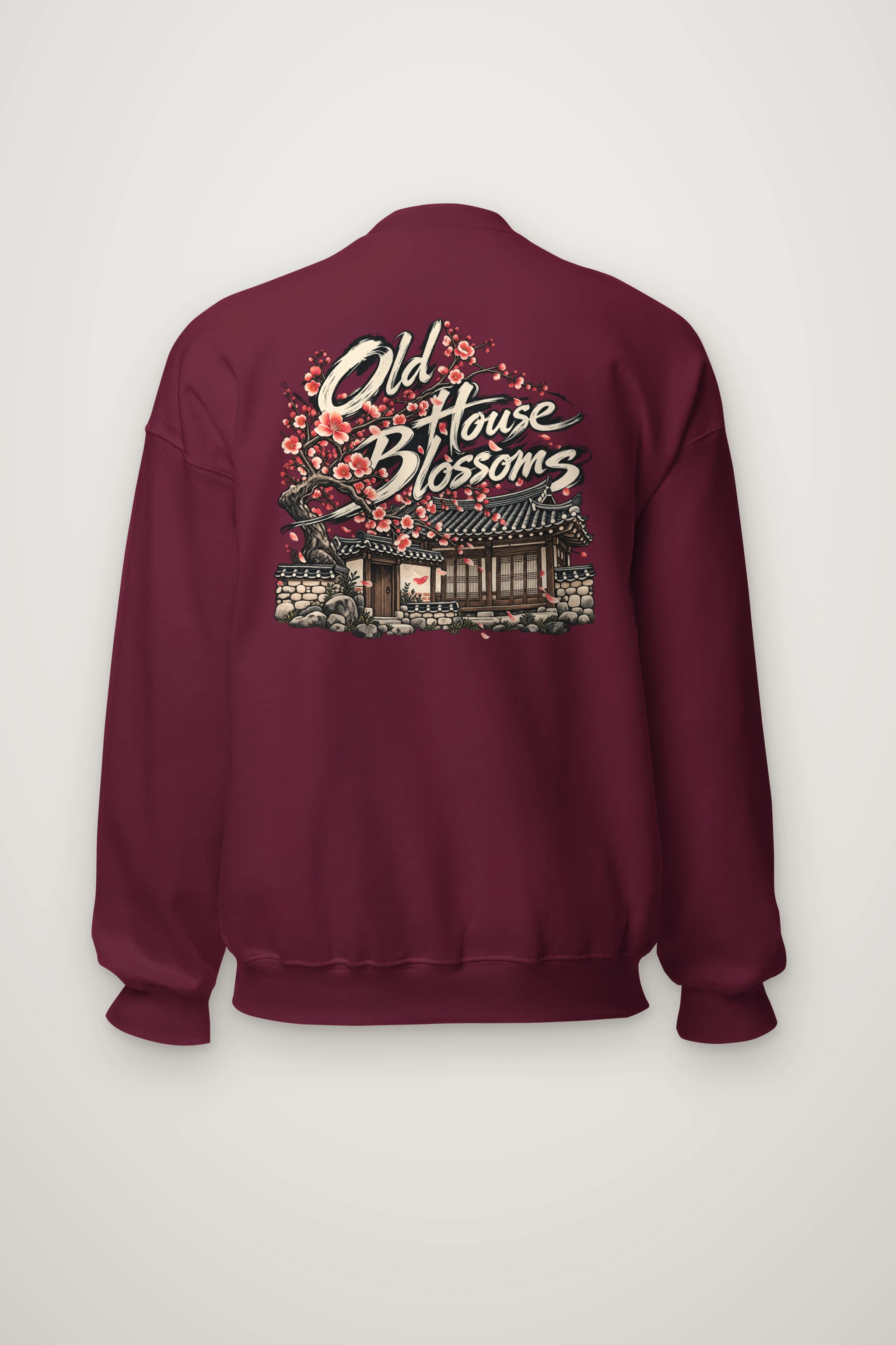 "Old House Blossoms" Heavy Blend Unisex Crewneck Sweatshirt