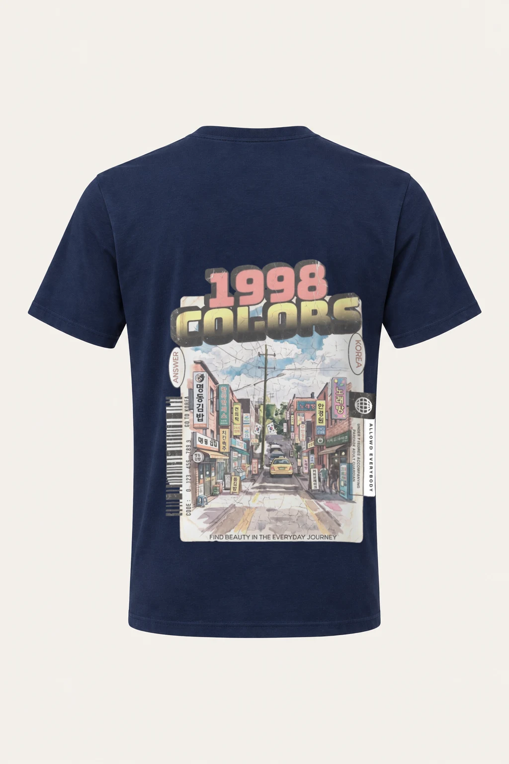 "Old Memory Disk" Heavyweight Unisex Crewneck T-shirt | Gildan 5000