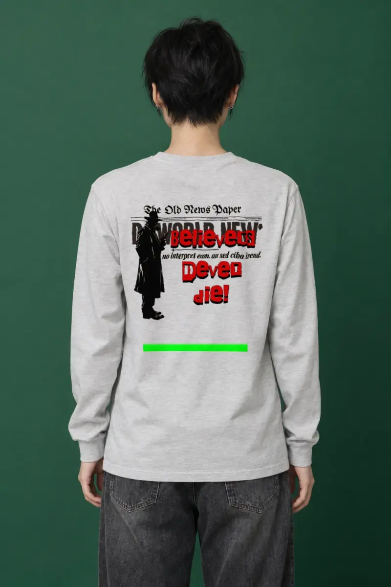 "Old News Noir" Unisex Longsleeve T-shirt | Gildan 2400