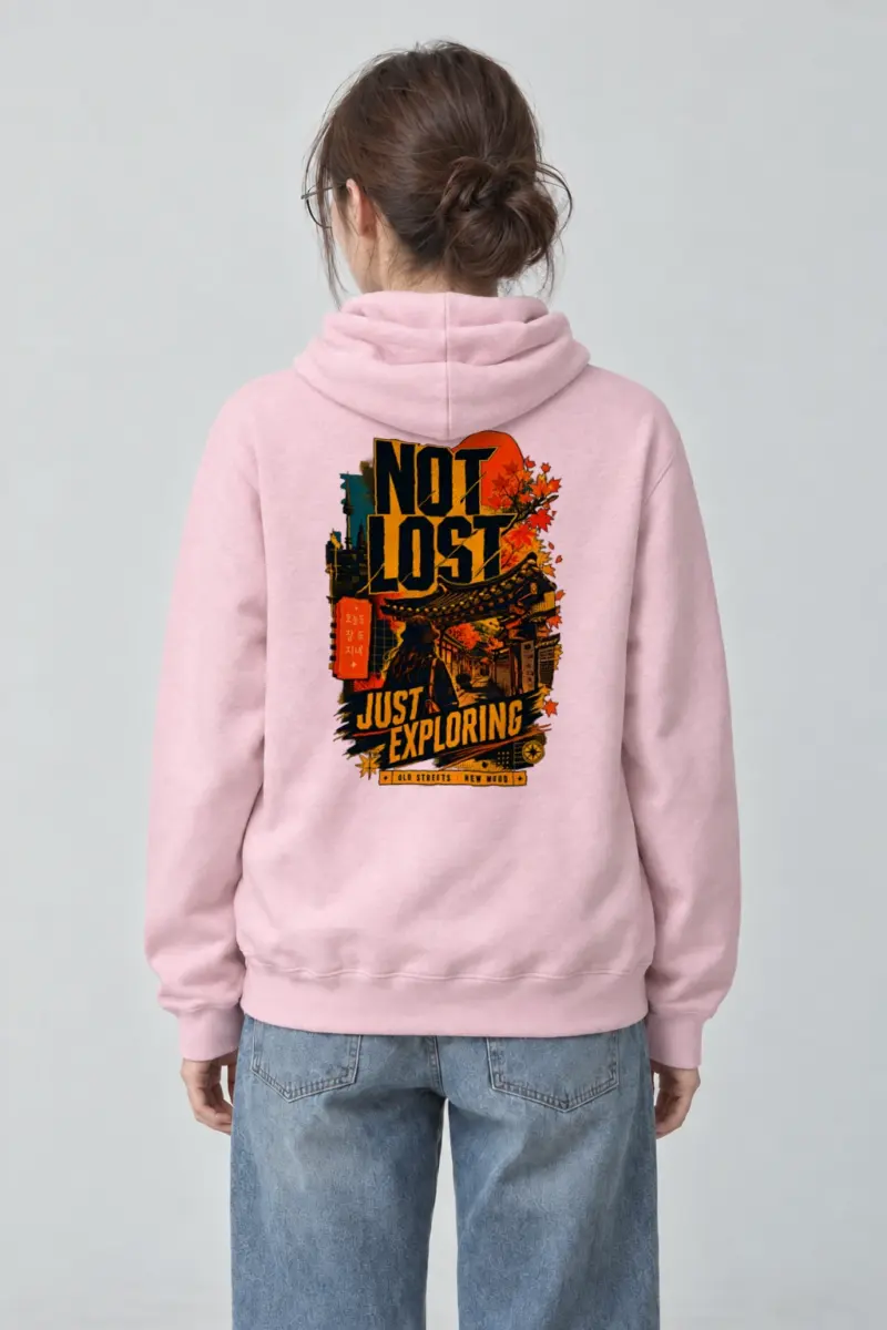 "Old Streets New Mood" Heavy Blend Unisex Pullover Hoodie