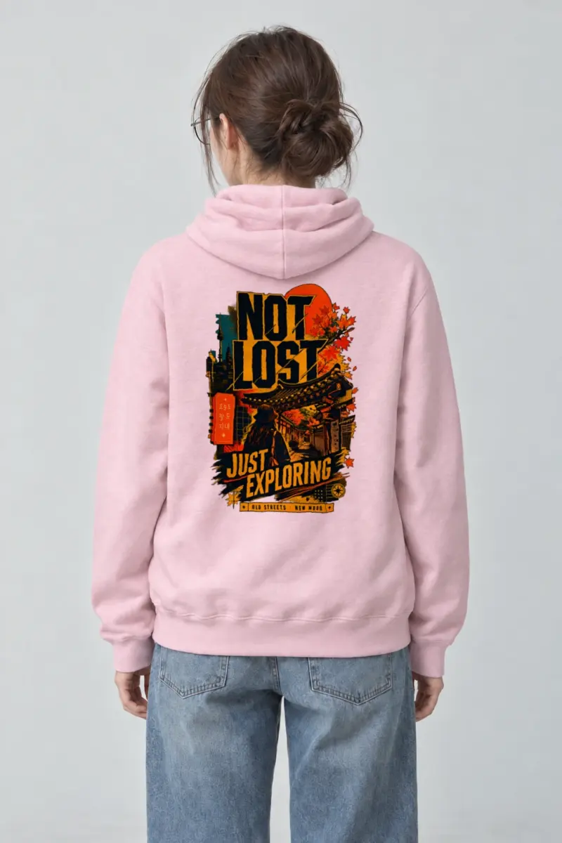 "Old Streets New Mood" Heavy Blend Unisex Pullover Hoodie