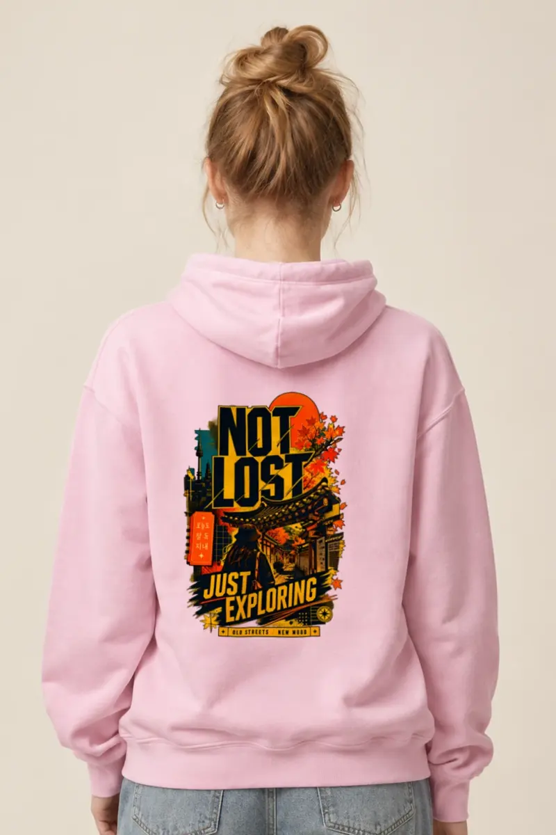 "Old Streets New Mood" Heavy Blend Unisex Pullover Hoodie