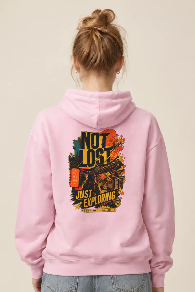 "Old Streets New Mood" Heavy Blend Unisex Pullover Hoodie
