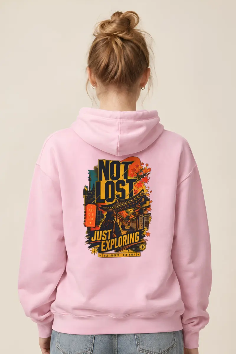 "Old Streets New Mood" Heavy Blend Unisex Pullover Hoodie