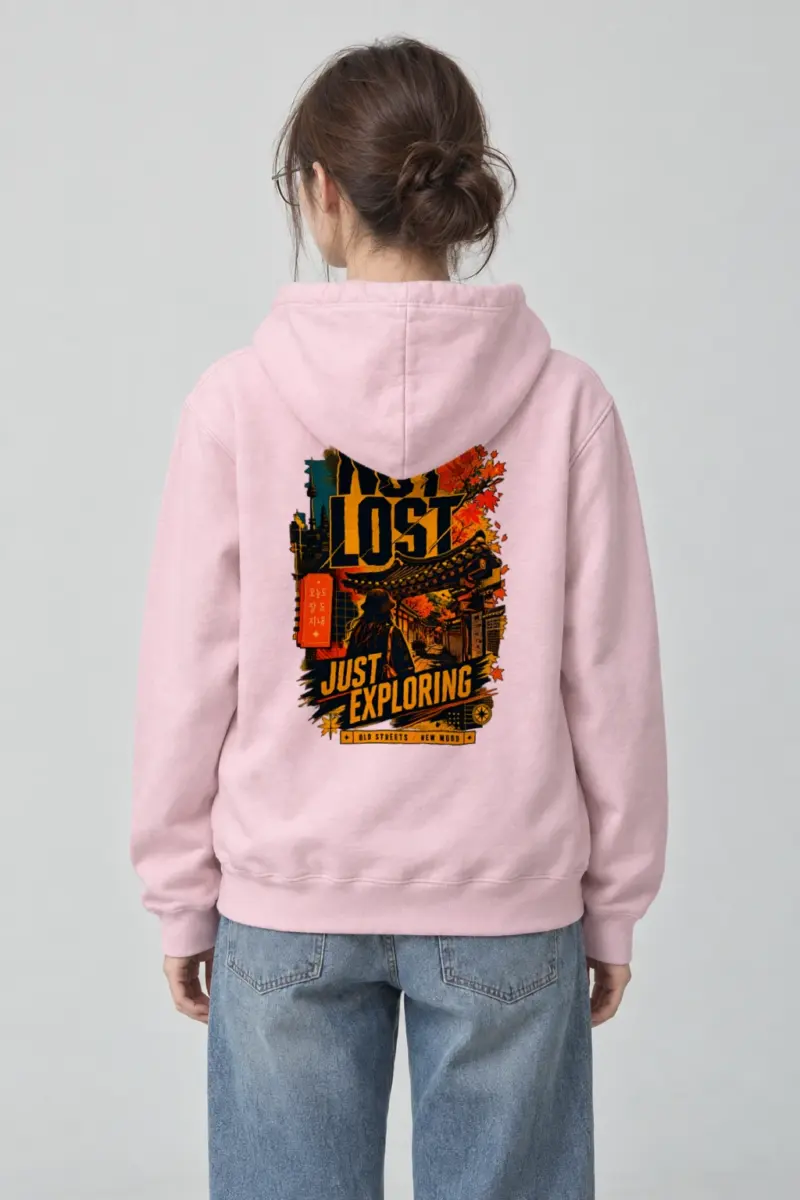 "Old Streets New Mood" Heavy Blend Unisex Pullover Hoodie