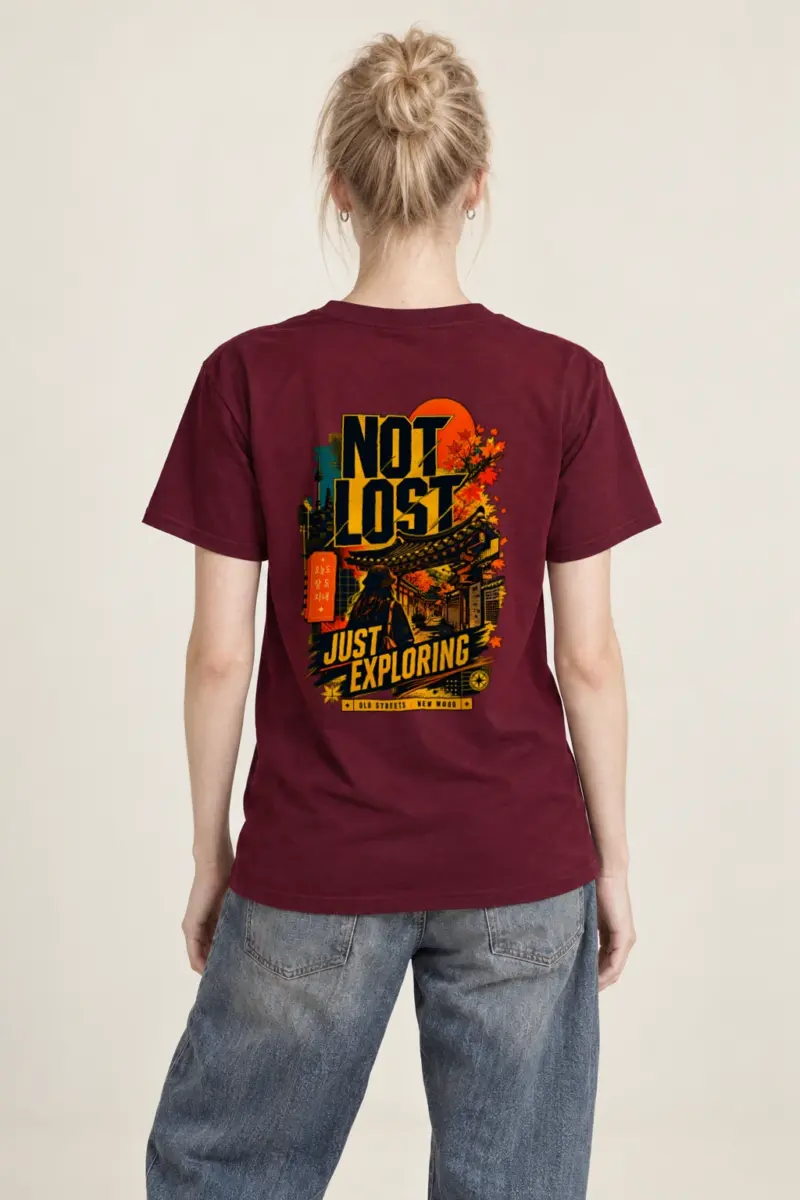 "Old Streets New Mood" Heavyweight Unisex Crewneck T-shirt