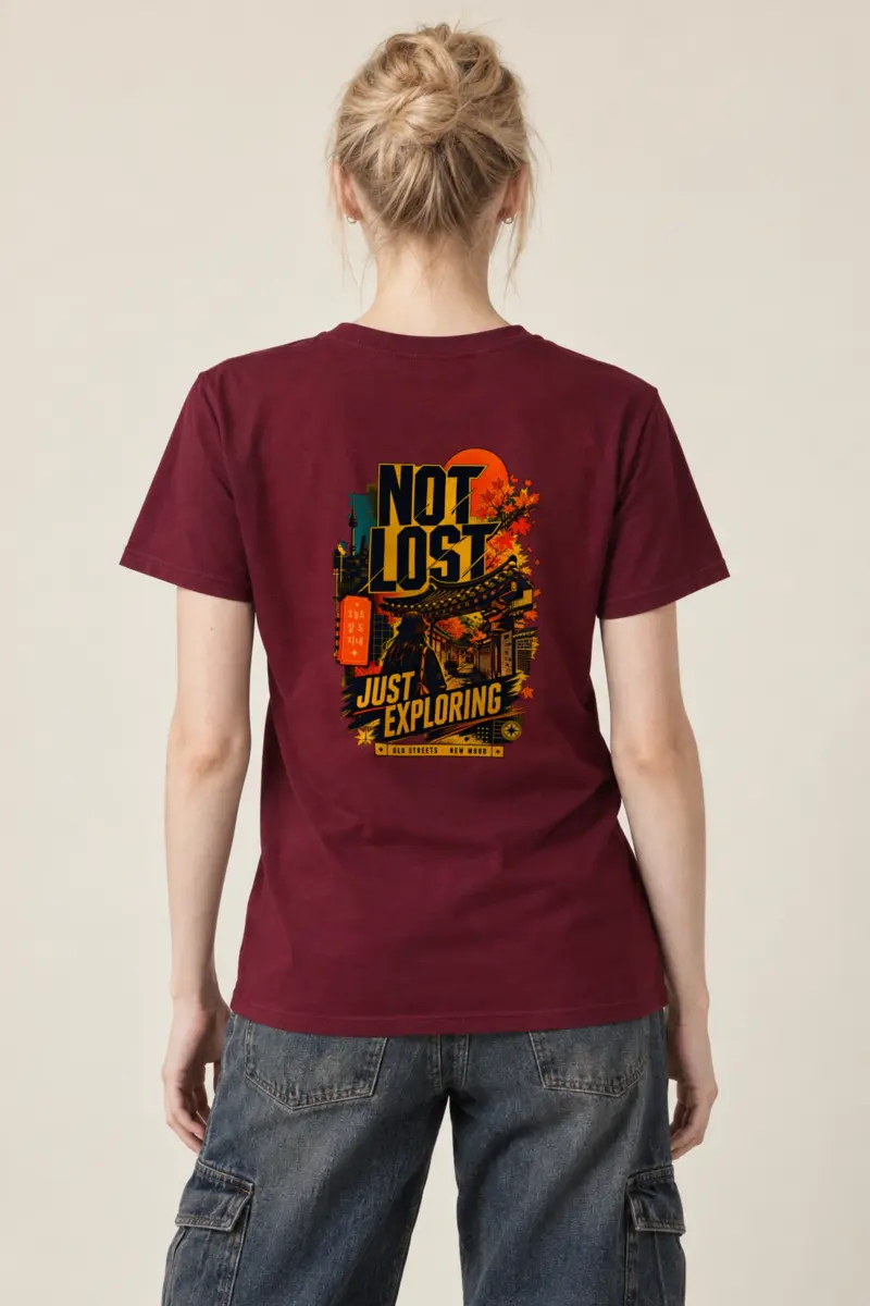 "Old Streets New Mood" Heavyweight Unisex Crewneck T-shirt