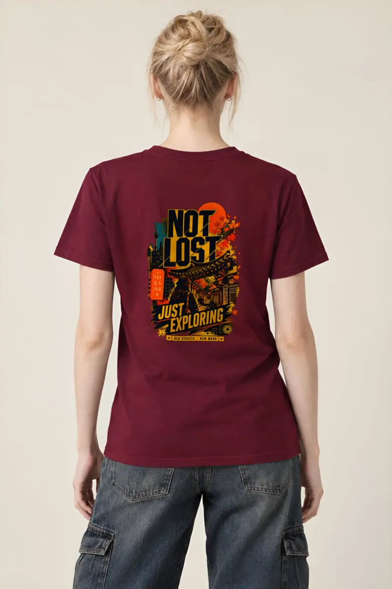 "Old Streets New Mood" Heavyweight Unisex Crewneck T-shirt