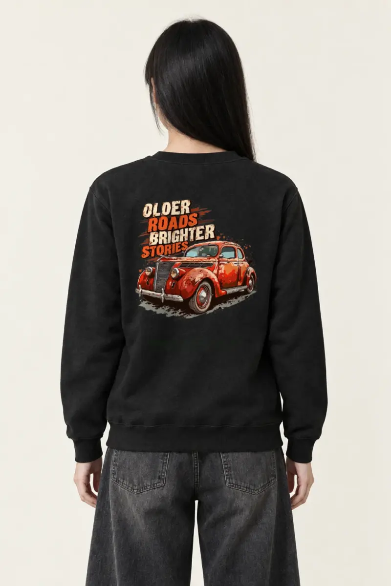 "Older Roads Brighter Stories" Heavy Blend Unisex Crewneck Sweatshirt