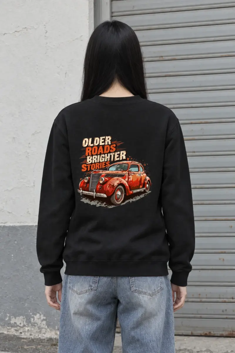 "Older Roads Brighter Stories" Heavy Blend Unisex Crewneck Sweatshirt
