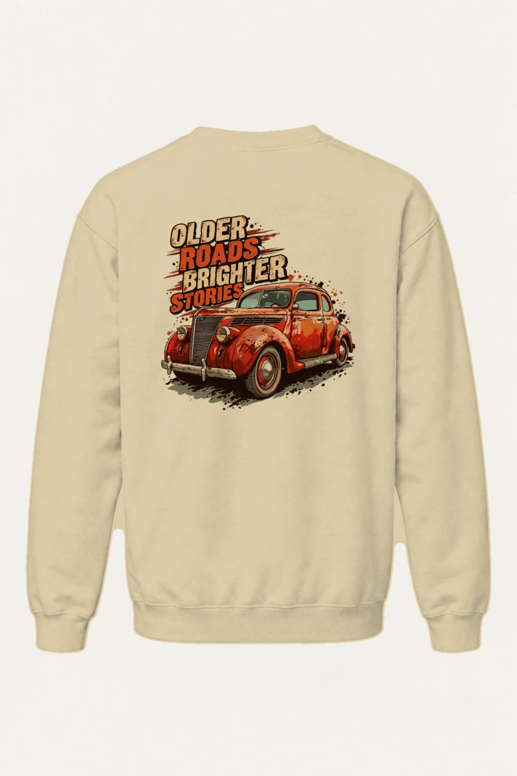 "Older Roads Brighter Stories" Heavy Blend Unisex Crewneck Sweatshirt | Gildan 18000