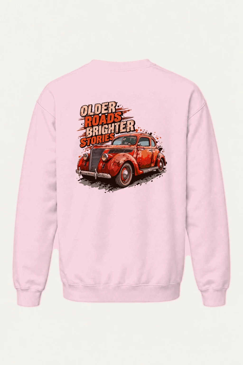 "Older Roads Brighter Stories" Heavy Blend Unisex Crewneck Sweatshirt | Gildan 18000