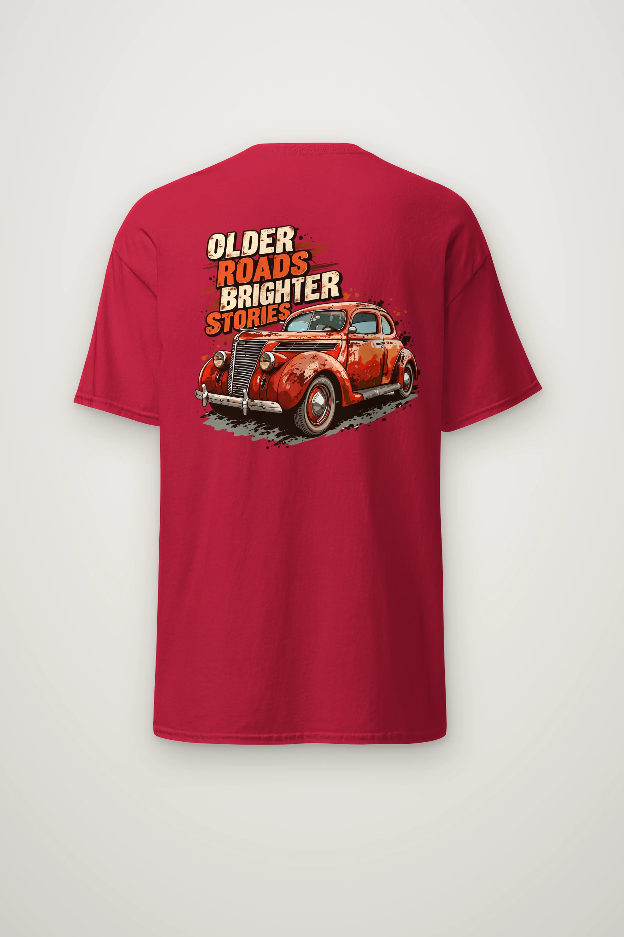 "Older Roads Brighter Stories" Heavyweight Unisex Crewneck T-shirt