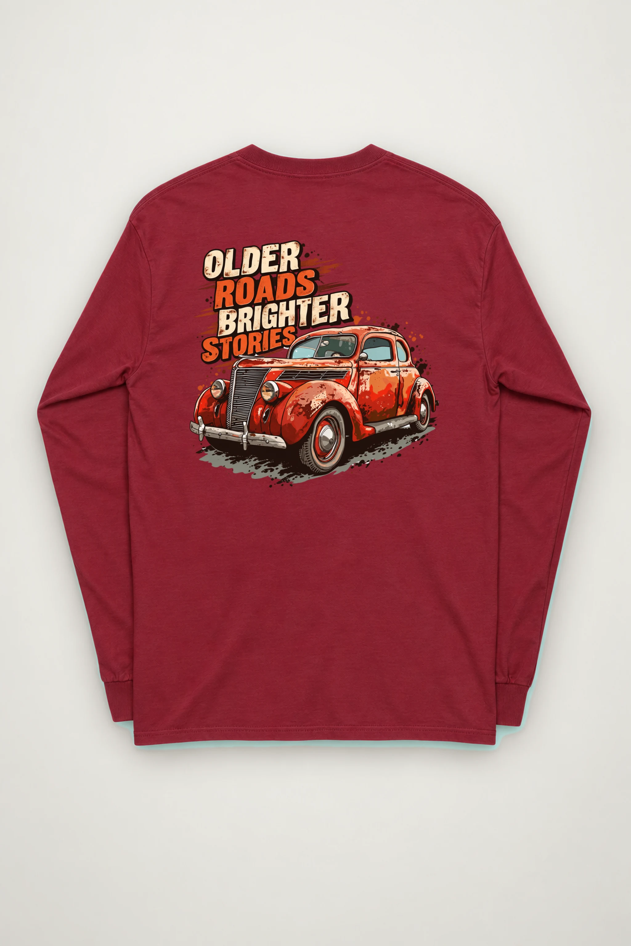 "Older Roads Brighter Stories" Unisex Longsleeve T-shirt