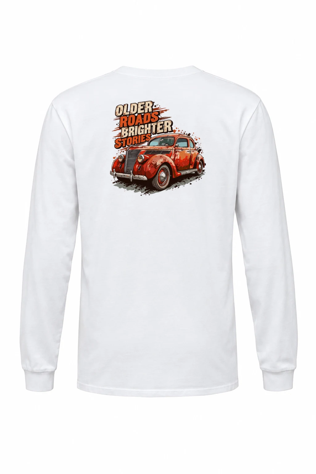 "Older Roads Brighter Stories" Unisex Longsleeve T-shirt | Gildan 2400