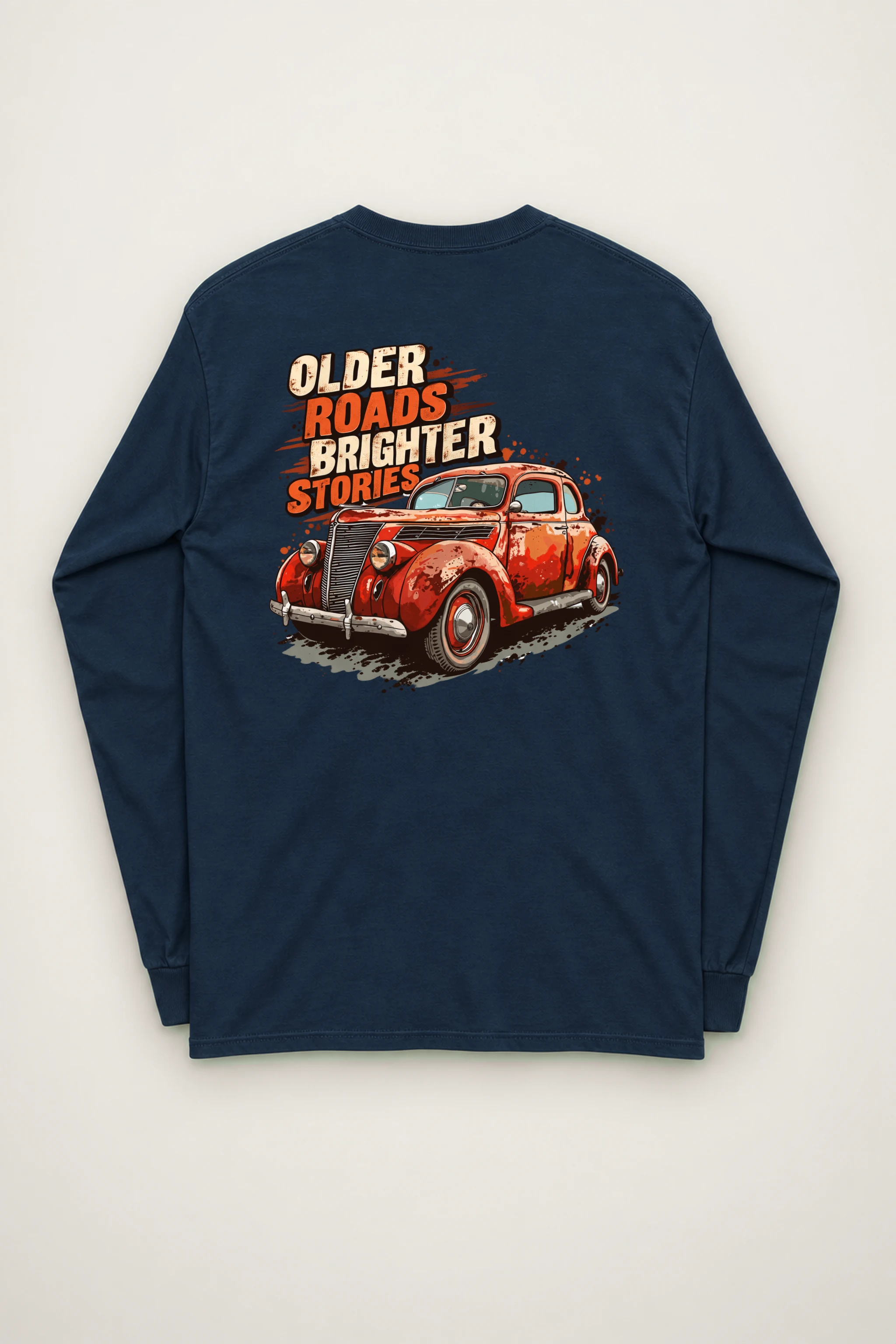 "Older Roads Brighter Stories" Unisex Longsleeve T-shirt