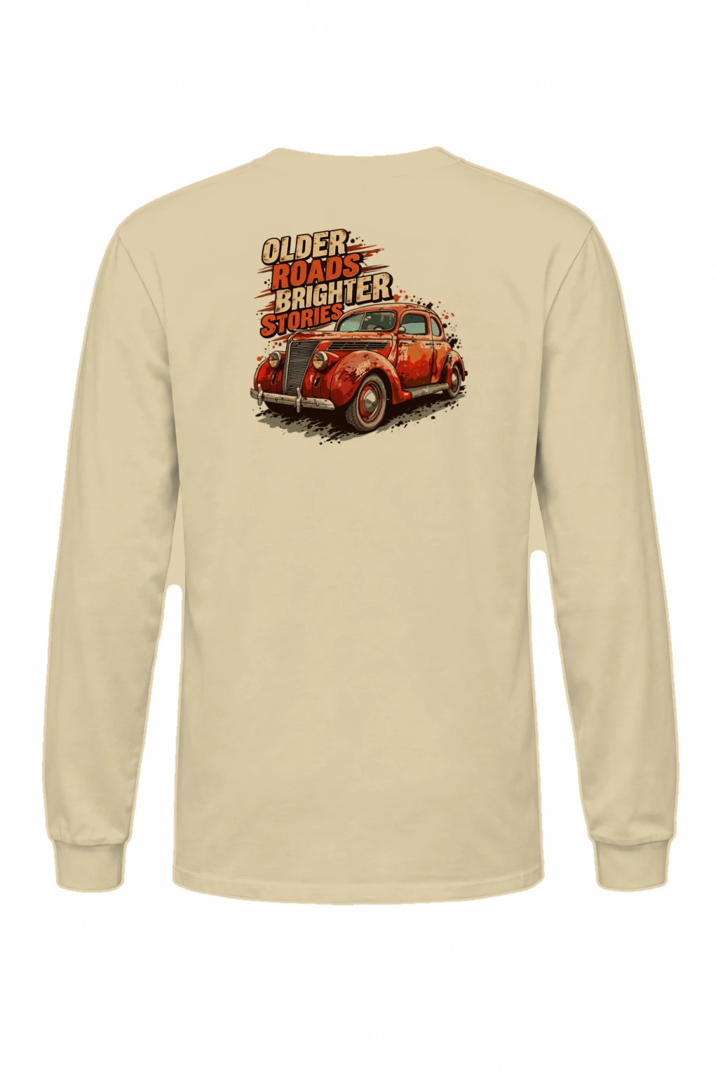 "Older Roads Brighter Stories" Unisex Longsleeve T-shirt | Gildan 2400
