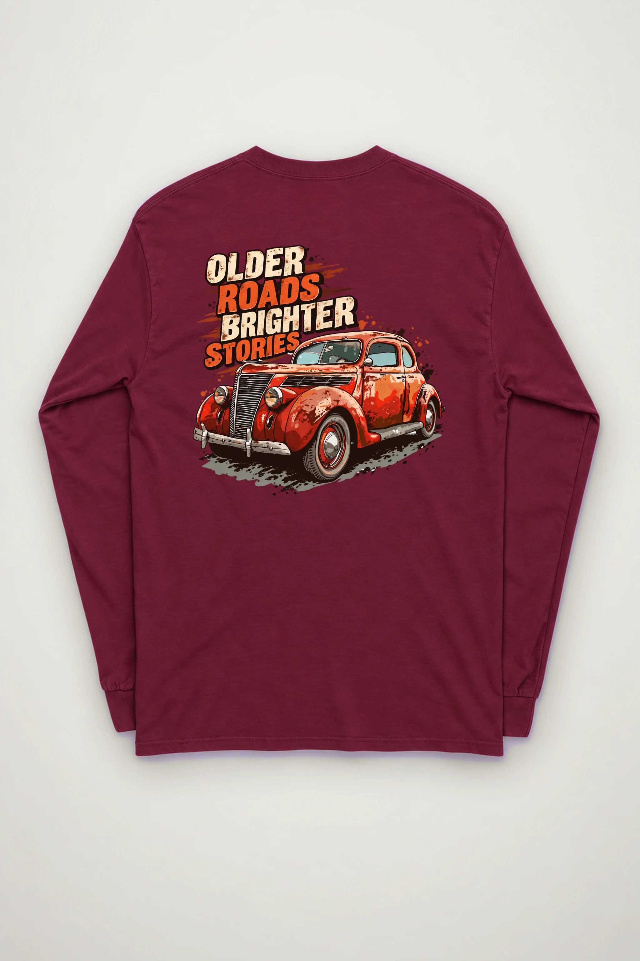 "Older Roads Brighter Stories" Unisex Longsleeve T-shirt
