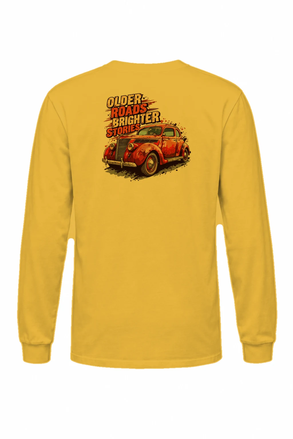 "Older Roads Brighter Stories" Unisex Longsleeve T-shirt | Gildan 2400