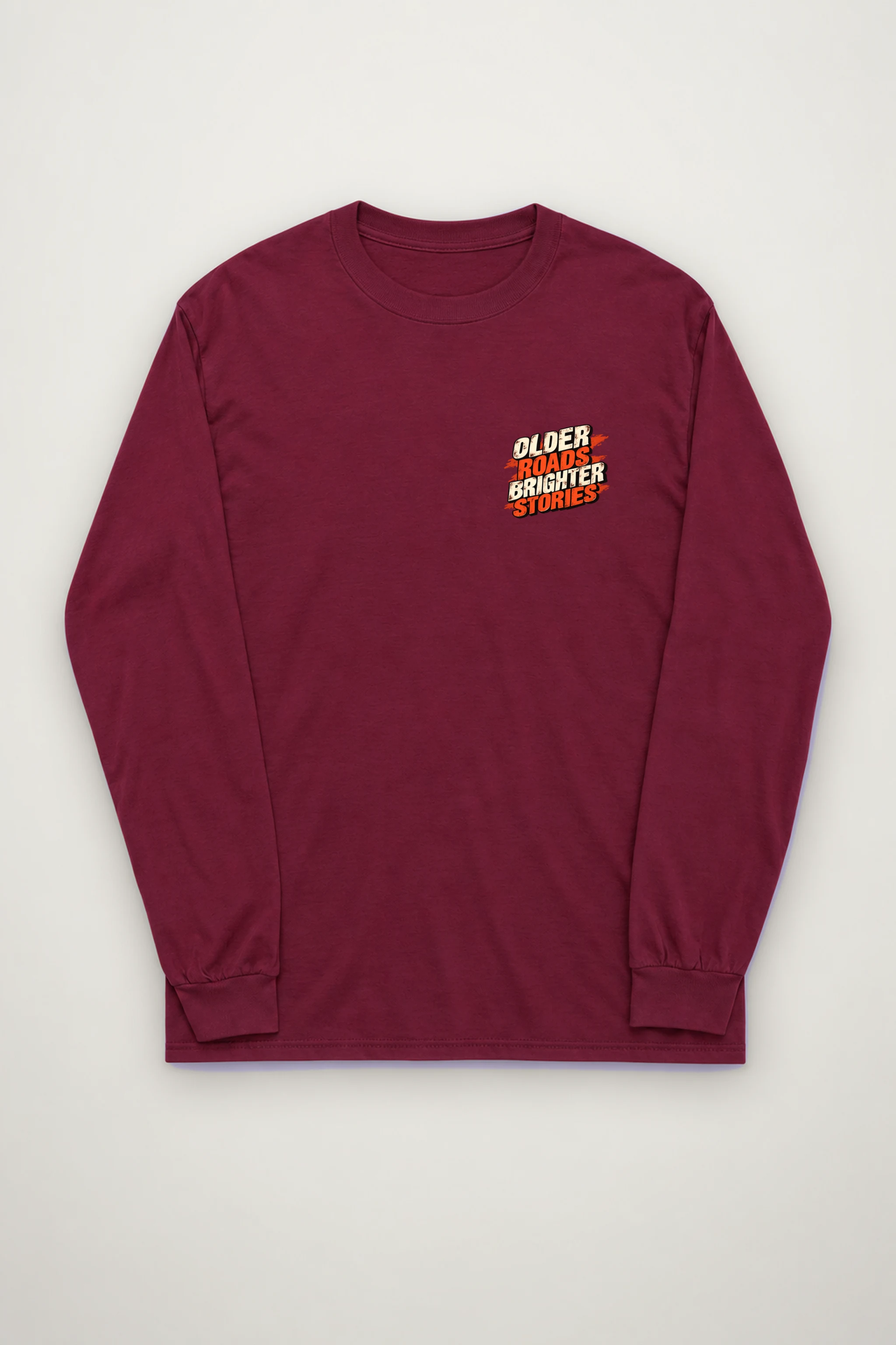 "Older Roads Brighter Stories" Unisex Longsleeve T-shirt