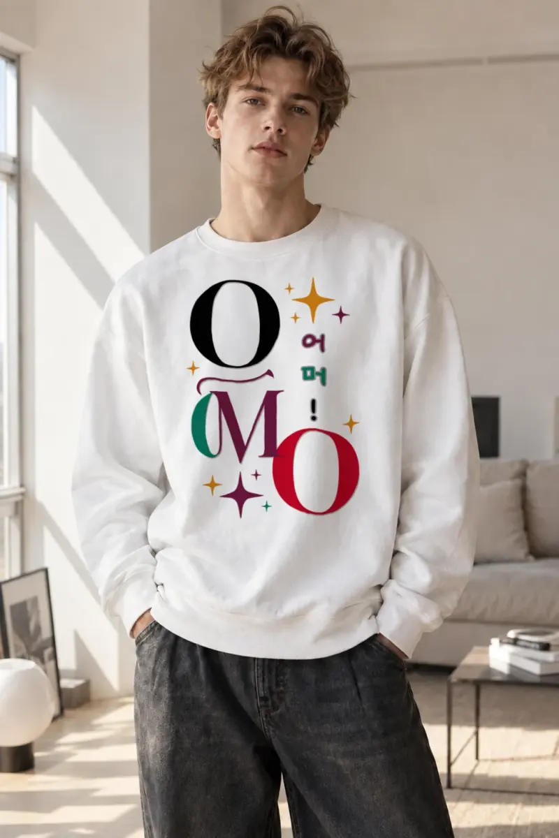 "Omo Spark Symbols" Heavy Blend Unisex Crewneck Sweatshirt | Gildan 18000