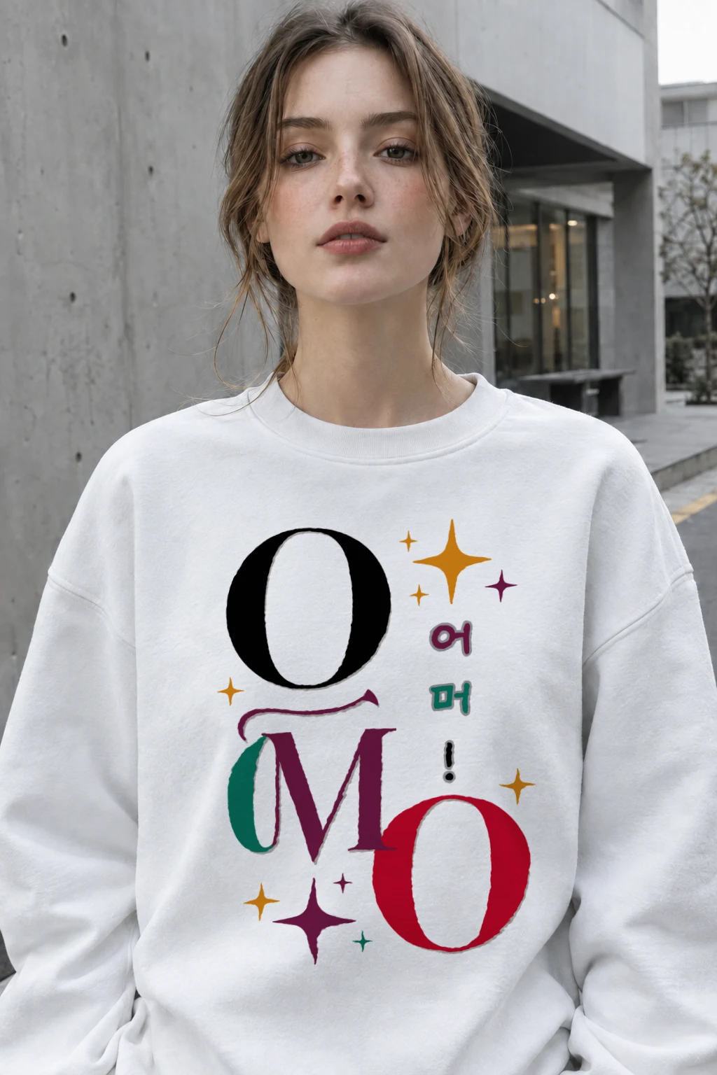 "Omo Spark Symbols" Heavy Blend Unisex Crewneck Sweatshirt | Gildan 18000