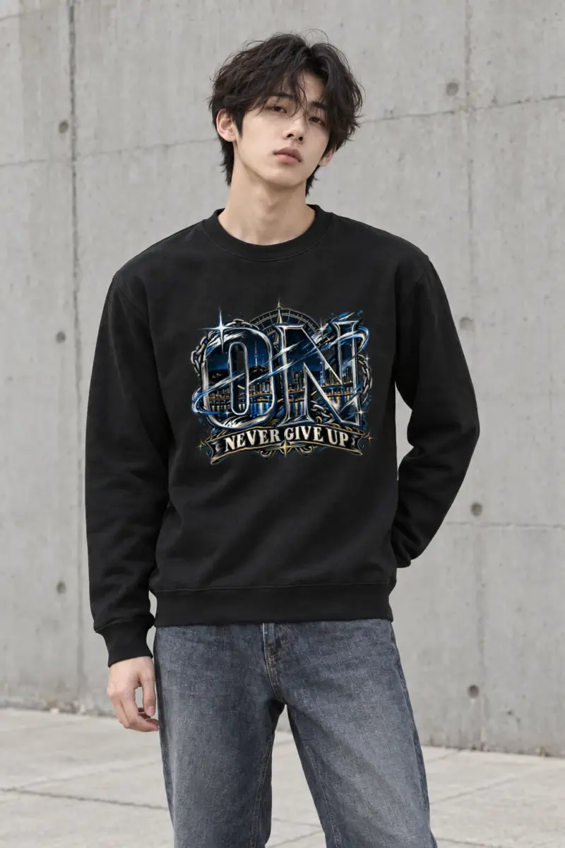 "Night City Resolve" Heavy Blend Unisex Crewneck Sweatshirt
