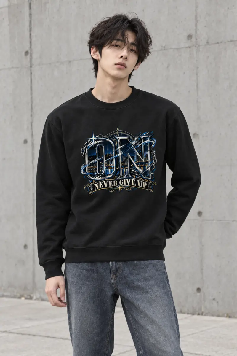 "Night City Resolve" Heavy Blend Unisex Crewneck Sweatshirt