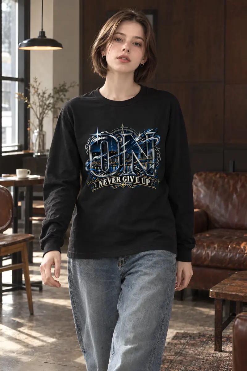 "Night Bridge Initials" Unisex Longsleeve T-shirt
