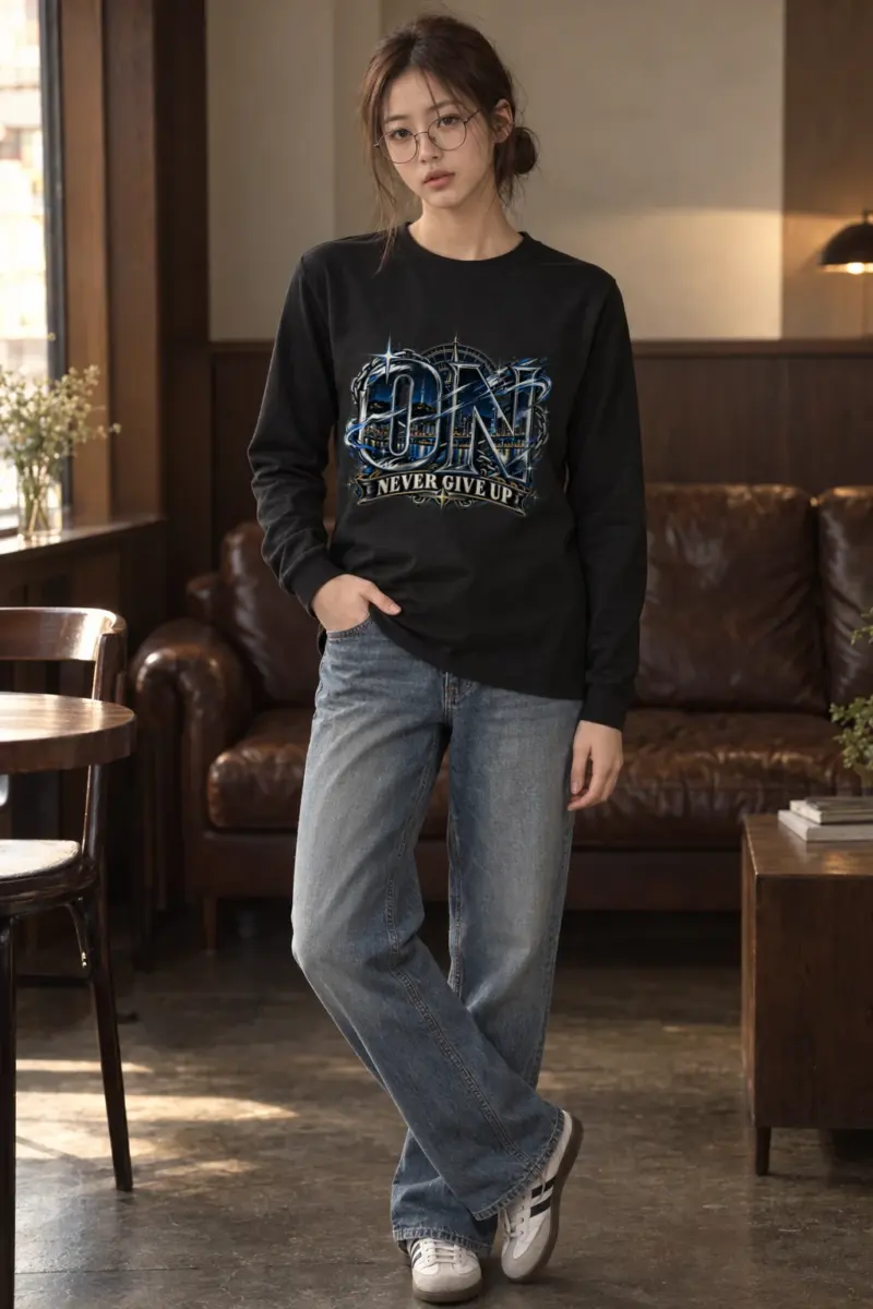 "Night Bridge Initials" Unisex Longsleeve T-shirt