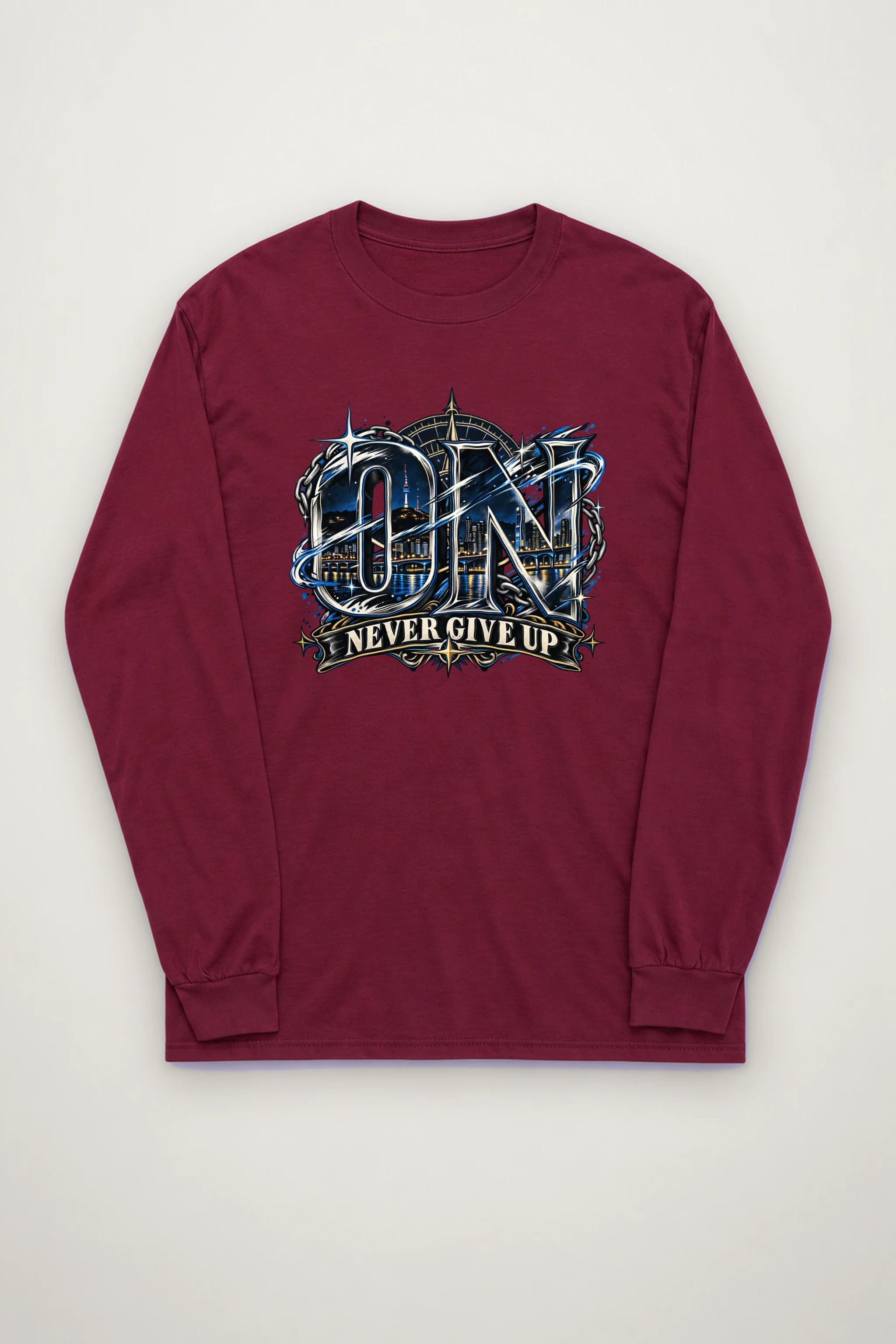 "Night Bridge Initials" Unisex Longsleeve T-shirt